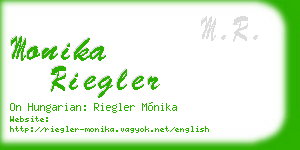 monika riegler business card